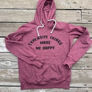 Cotton On Dusty Rose Pullover Hoodie with Drawstrings